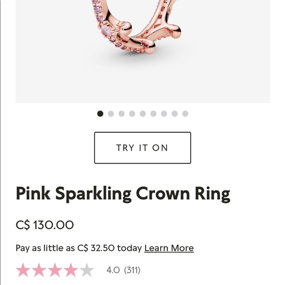 Pandora crown ring pink - Picture 9 of 9